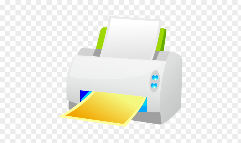 Printer Vector Material Technology Yellow Angle PNG