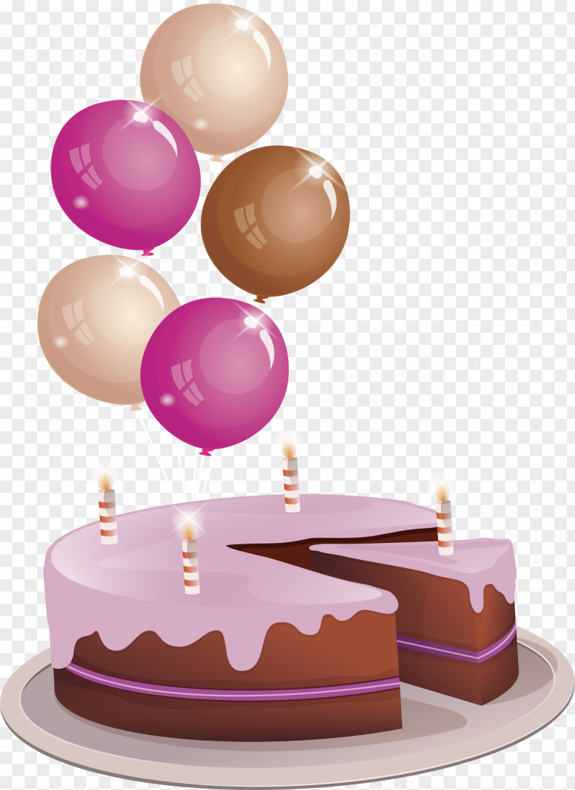Exquisite Birthday Cake Chocolate Torte PNG