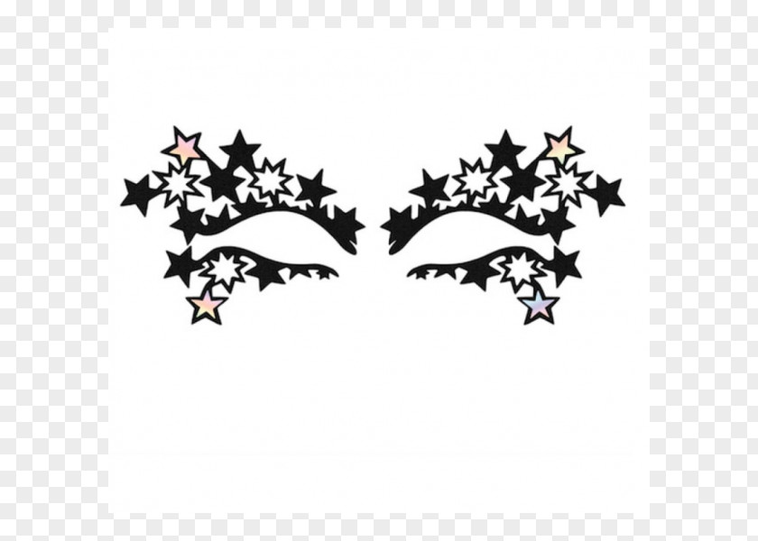 Face Make-up Mask Tattoo Star PNG