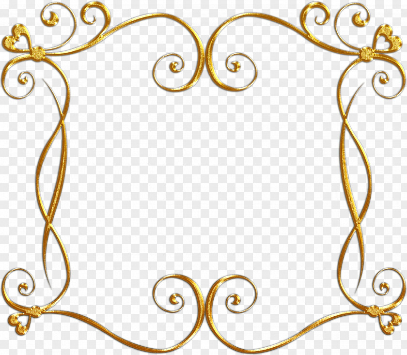 Gold Clip Art Picture Frames Ornament PNG