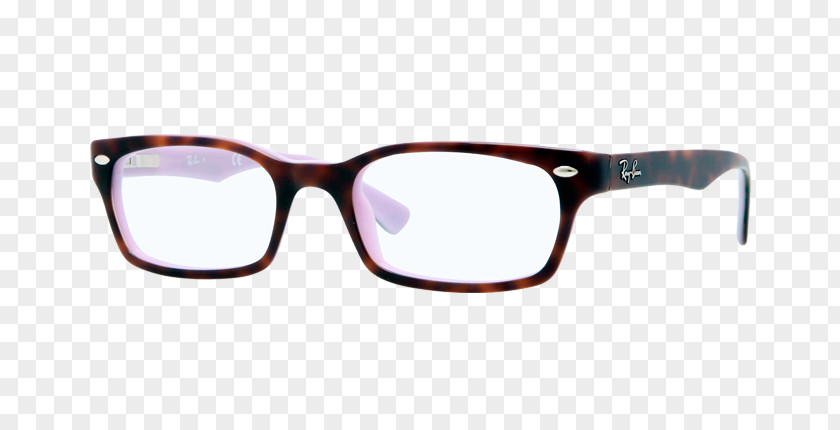 Havana Brown Ray-Ban Ray Ban Eyeglasses RX2180V Sunglasses PNG