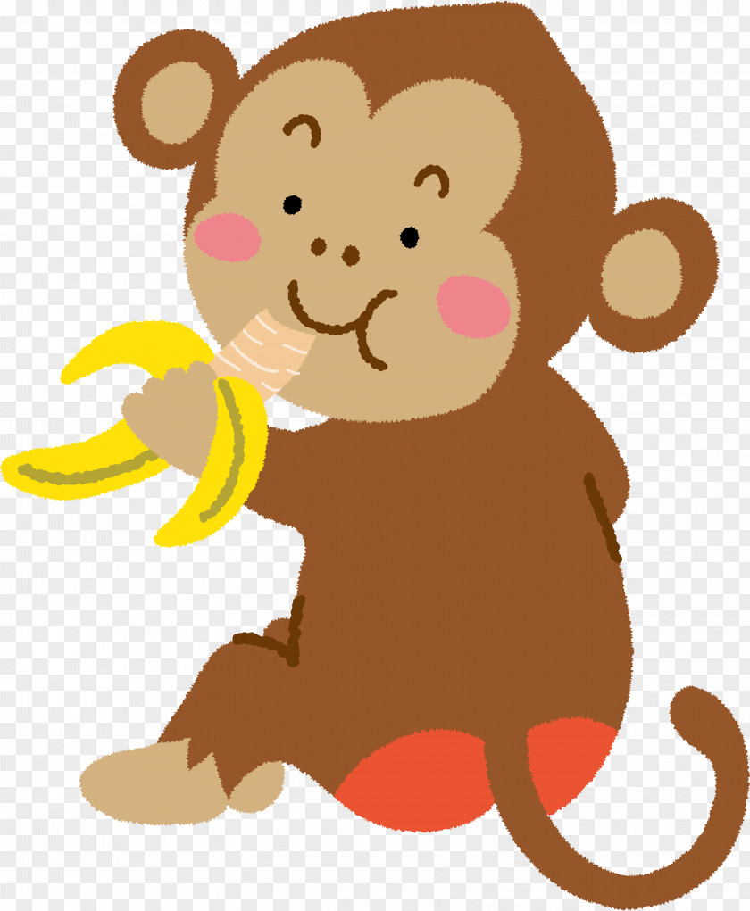 Monkey Banana Illustration Vector Graphics Sun Wukong Image PNG