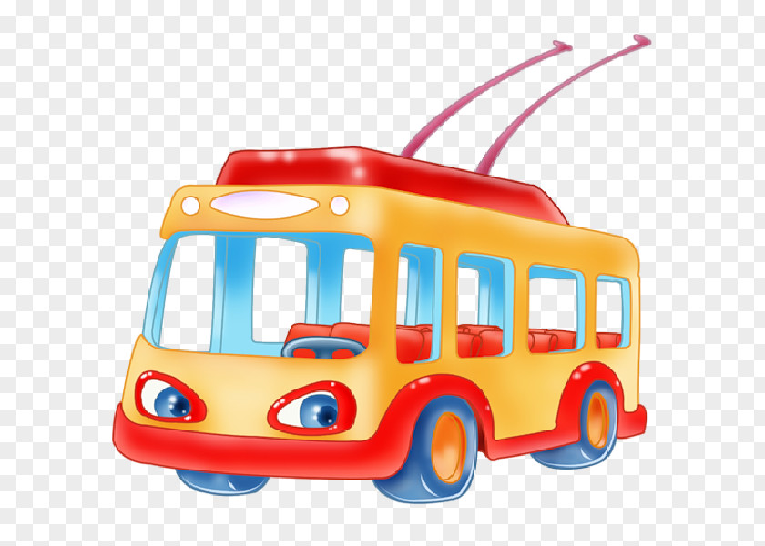 Bus Trolleybus Transport Child Game PNG
