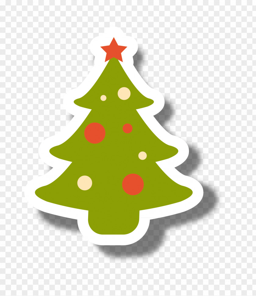 Christmas Tree Vector Clip Art PNG