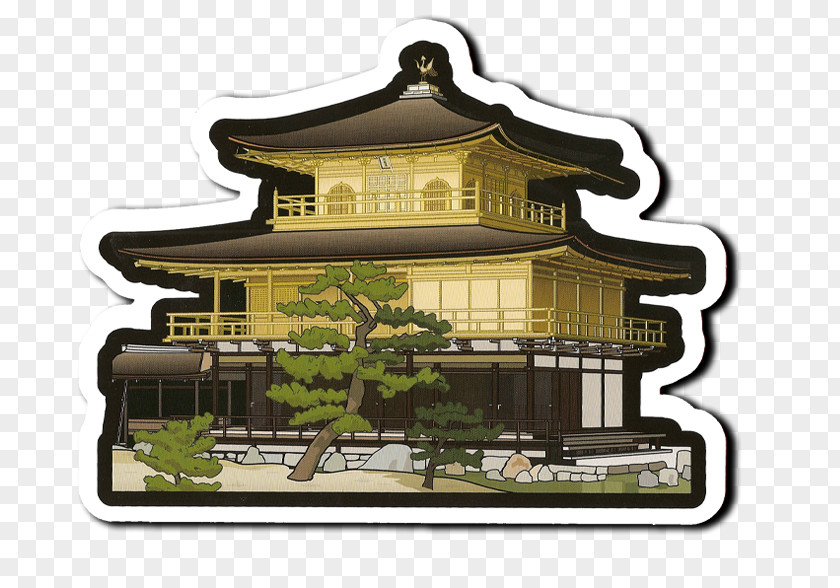 Pavillon Dor Kinkaku-ji Paper Post Cards Office Drawing PNG