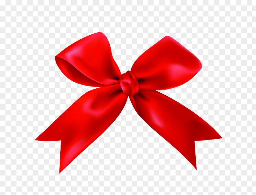Red Bow Butterfly Ribbon Shoelace Knot PNG