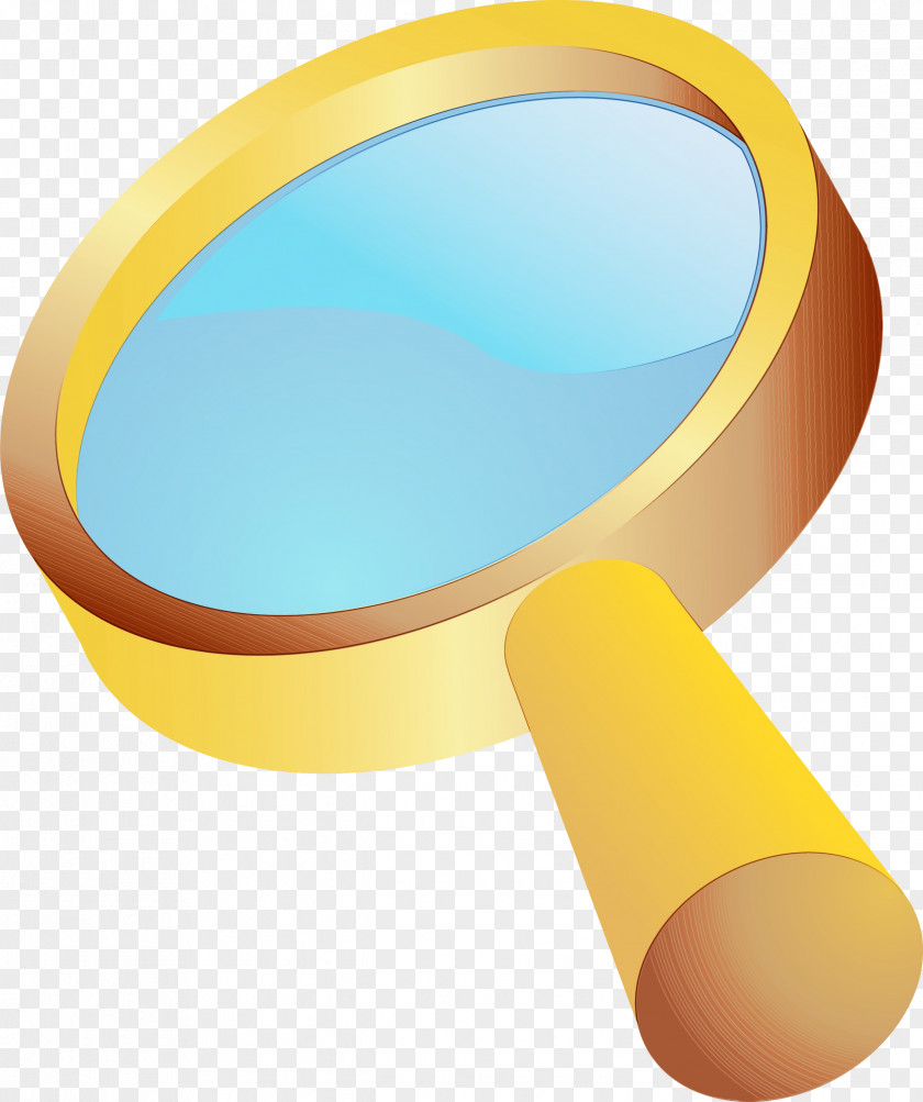 Yellow Magnifier PNG