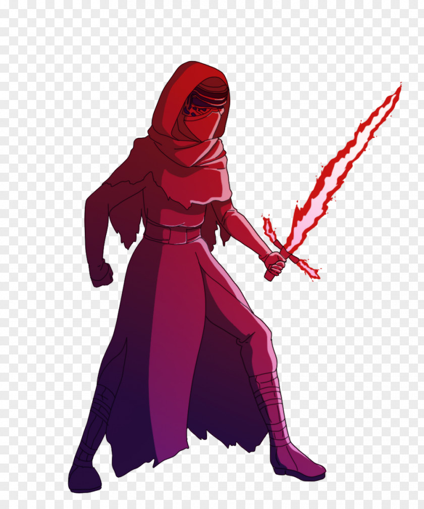 Kylo Costume Design Legendary Creature Magenta PNG