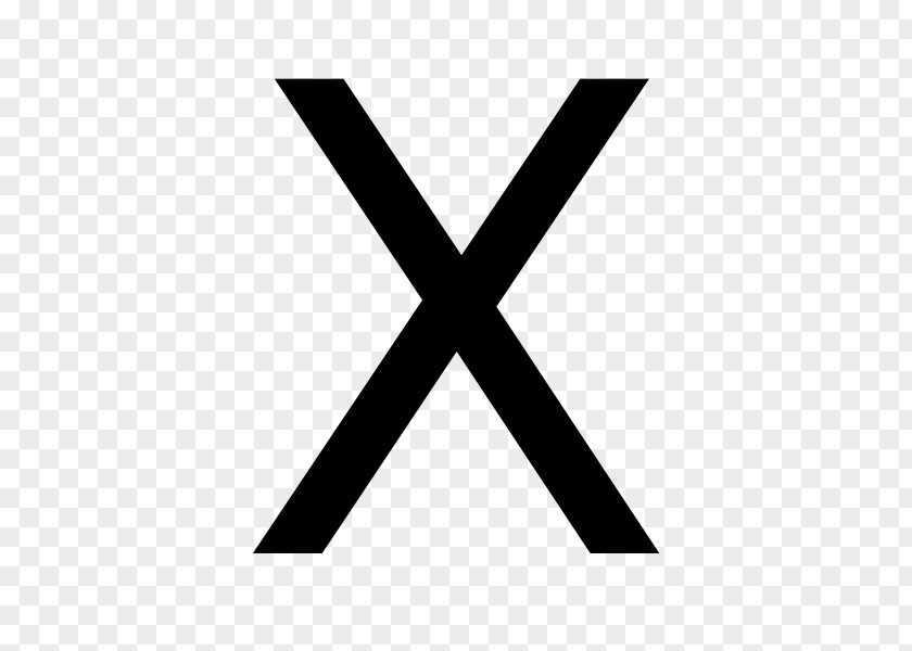 Letter X Greek Alphabet Case PNG