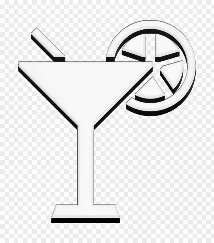 POI Food Icon Cocktail With Lemon Slice PNG