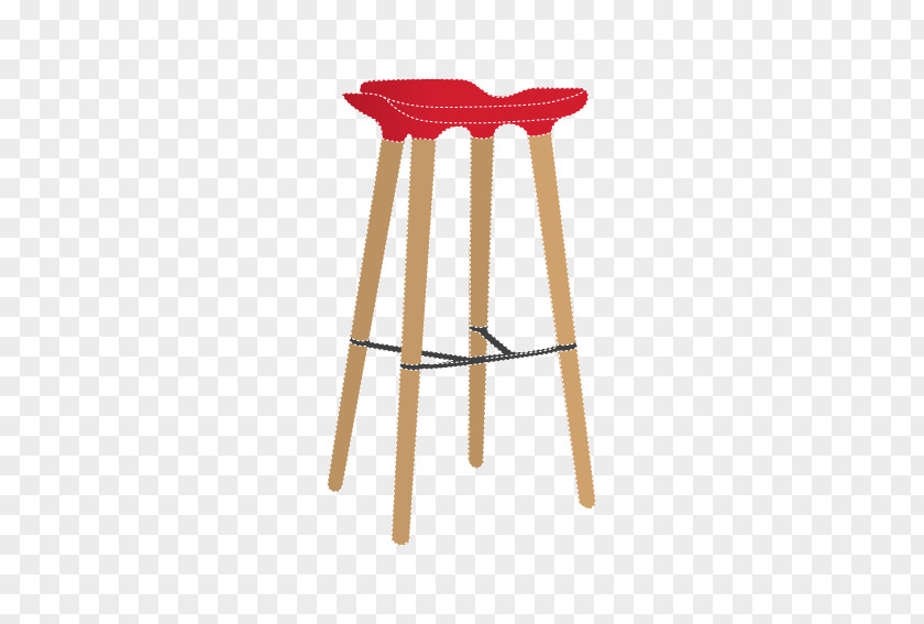 Red Bar Stool Table Chair Seat PNG