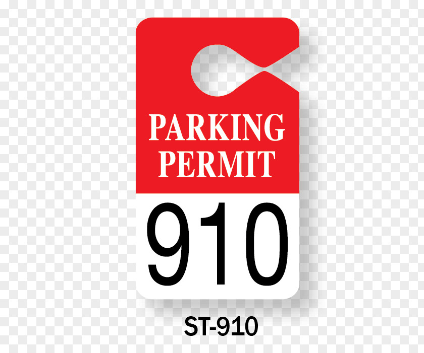 Resident Parking Permit Red Logo Brand Product Design Font PNG