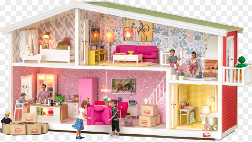 House Dollhouse Lundby 1:18 Scale PNG