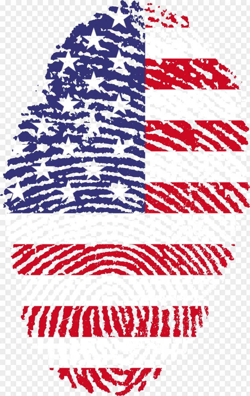 T-shirt Flag Of The United States Fingerprint PNG
