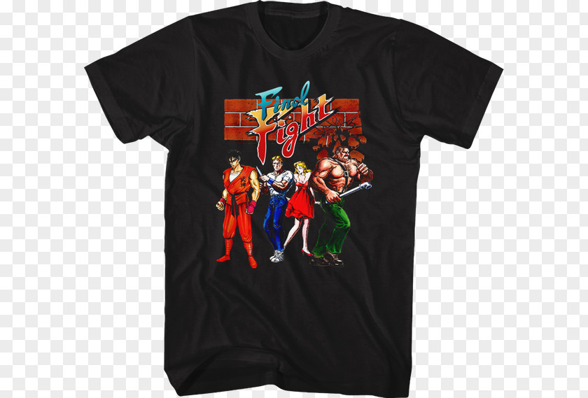 T-shirt Museum Of Pop Culture Final Fight Male PNG