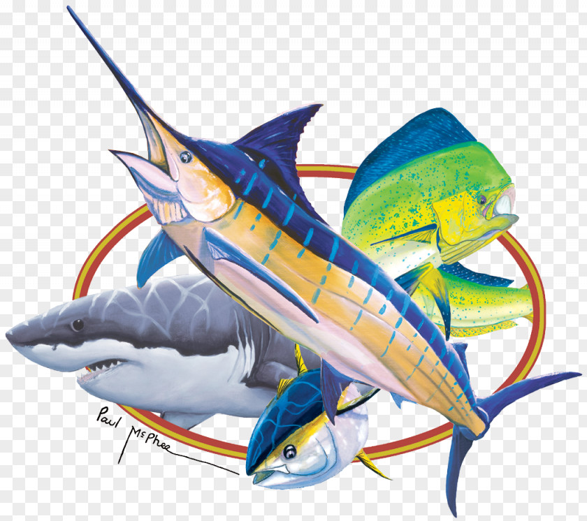 BLUE MARLIN Swordfish Printed T-shirt Printing Marlin PNG