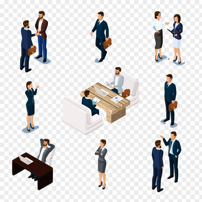 Company Collaboration People Standing Team Sitting Business PNG
