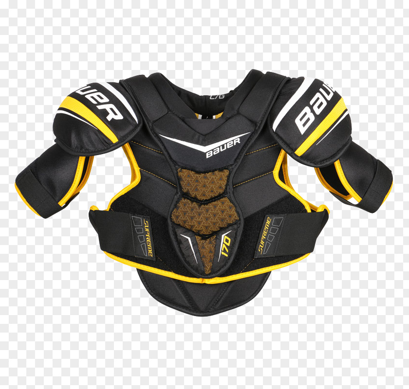 Shoulder Pads Bauer Hockey Ice Equipment Sport PNG