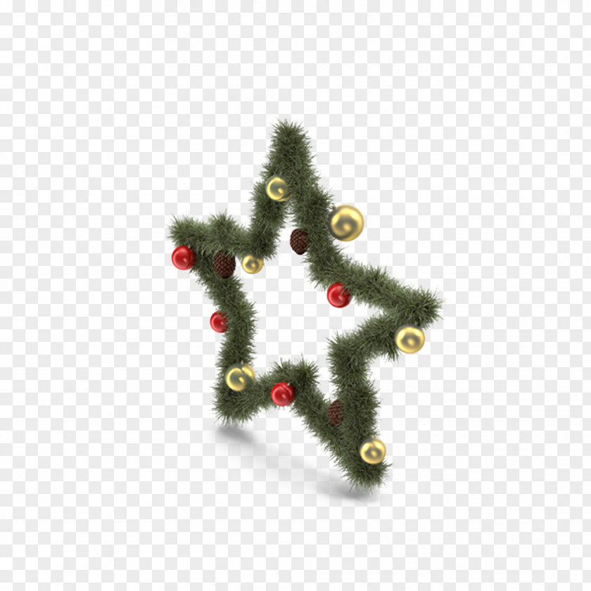 Star Christmas Wreath Tree Ornament Garland PNG