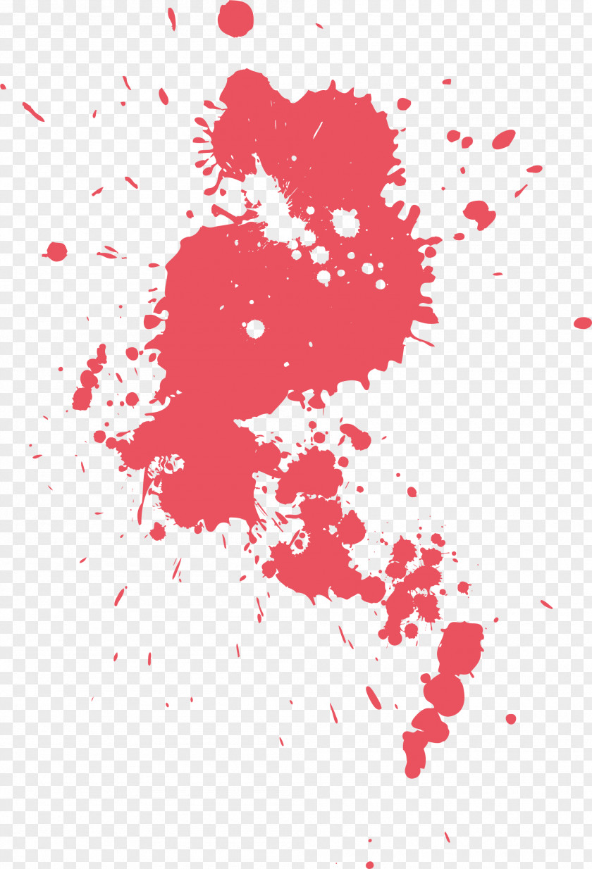 Small Fresh Red Water Stains PNG