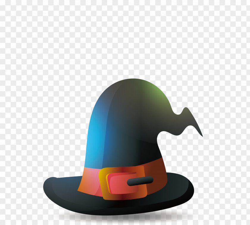 Black Wizard Hat Witch Designer PNG