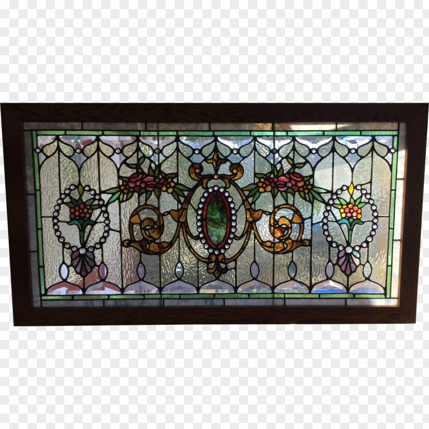 Glass Stained Art Picture Frames Material PNG