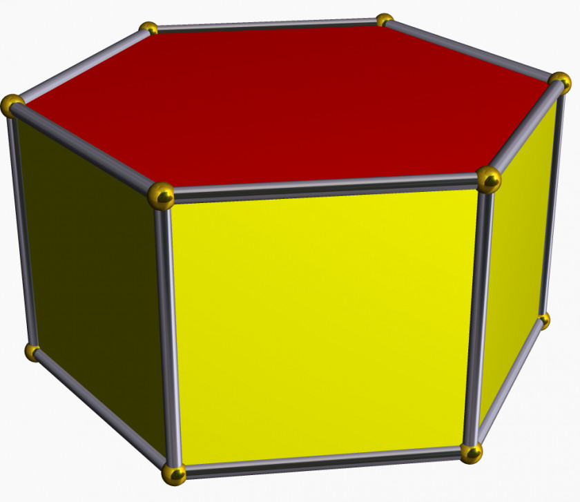 Hexagon Hexagonal Prism Uniform Polyhedron PNG