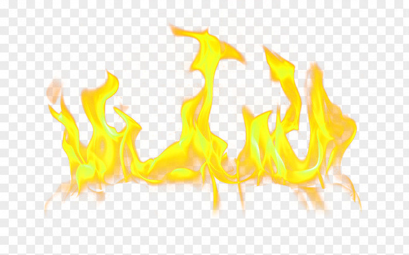 Yellow Fresh Flame Effect Element Fire Clip Art PNG