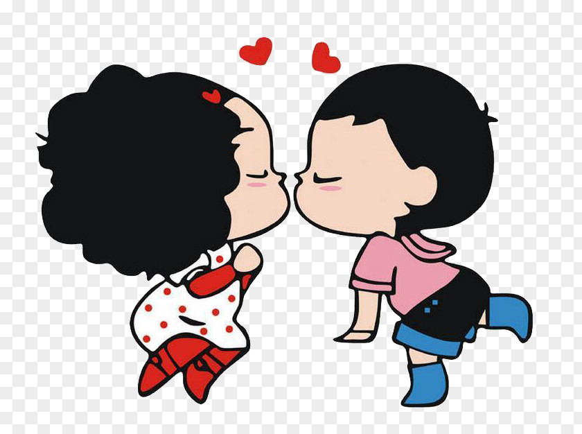Cartoon Couples Kissing Car Bumper Sticker 苏宁易购 Image PNG