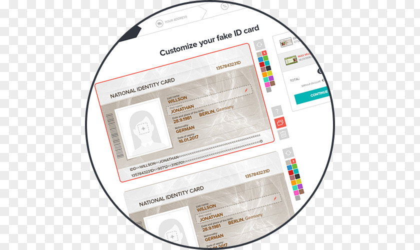 Fake Id Ausweis Identity Document Forgery Fototessera PNG