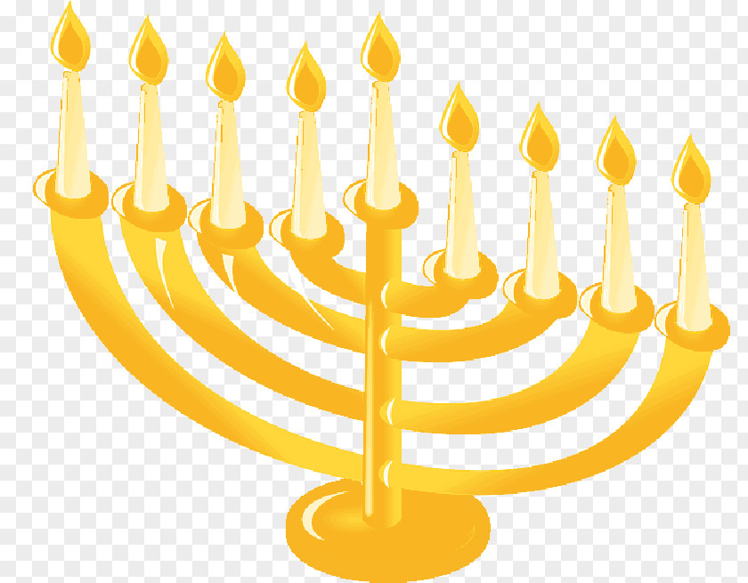Hanukkah Candle Judaism Jewish People Menorah PNG