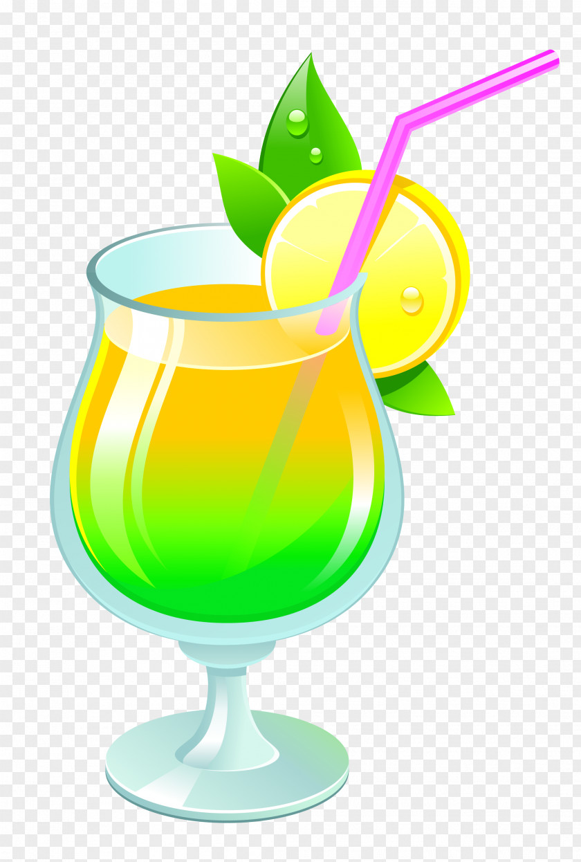 Transparent Summer Cocktail Clipar Garnish Non-alcoholic Drink Clip Art PNG