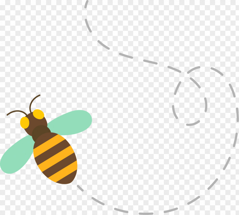 Bee Trajectory Honey Apidae Insect Apitoxin PNG