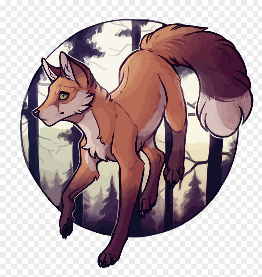 Red Fox Aesthetics Illustration PNG fox Illustration, forest clipart PNG
