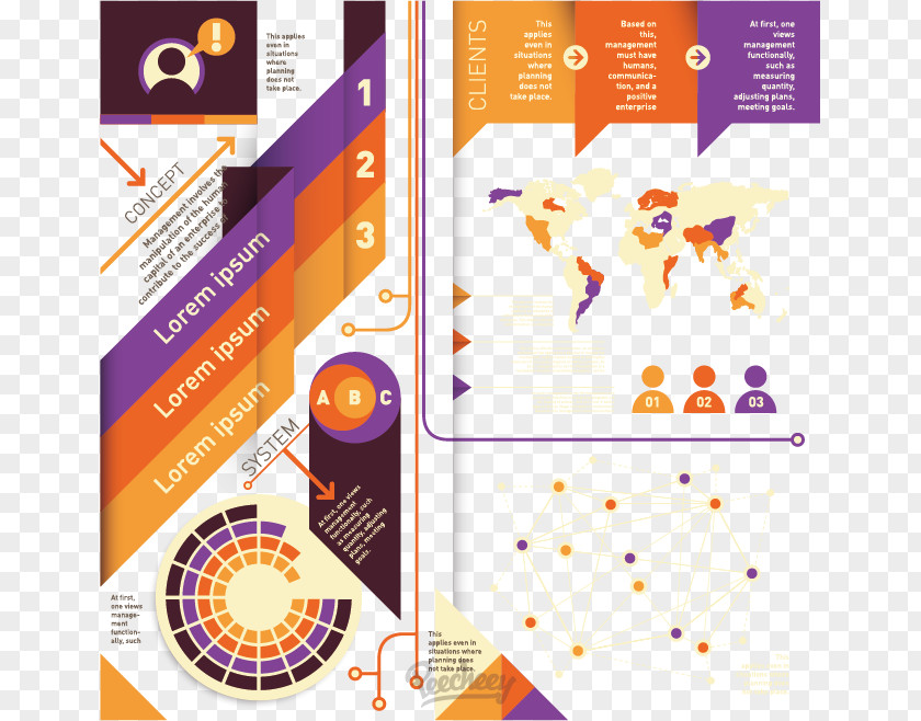 Vector Business Chart Infographic Illustration PNG