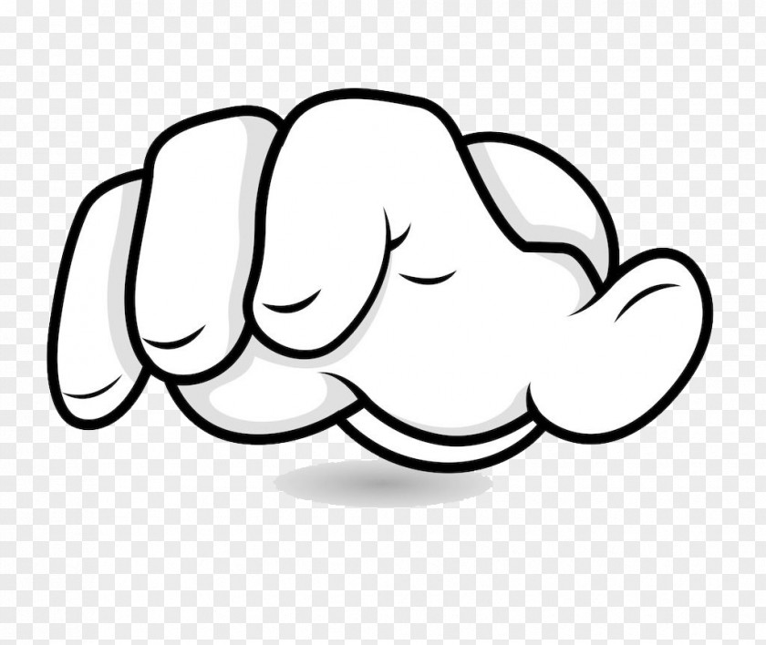 White Cartoon Style Finger Direction Drawing Hand Stock Photography PNG