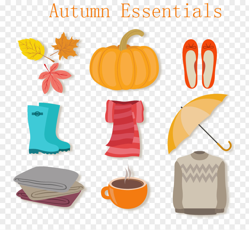 Autumn Icon Element Vector Material Download PNG
