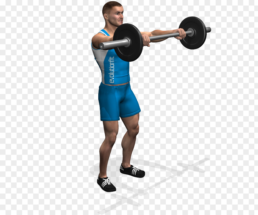 Barbell Weight Training Front Raise Exercise Dumbbell PNG