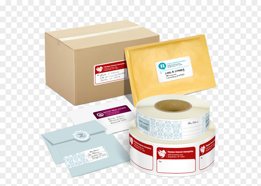 Box Label Printer Paper Printing PNG