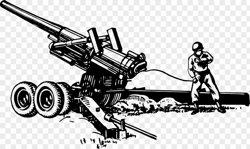 Drawing Machine Gun Cartoon PNG