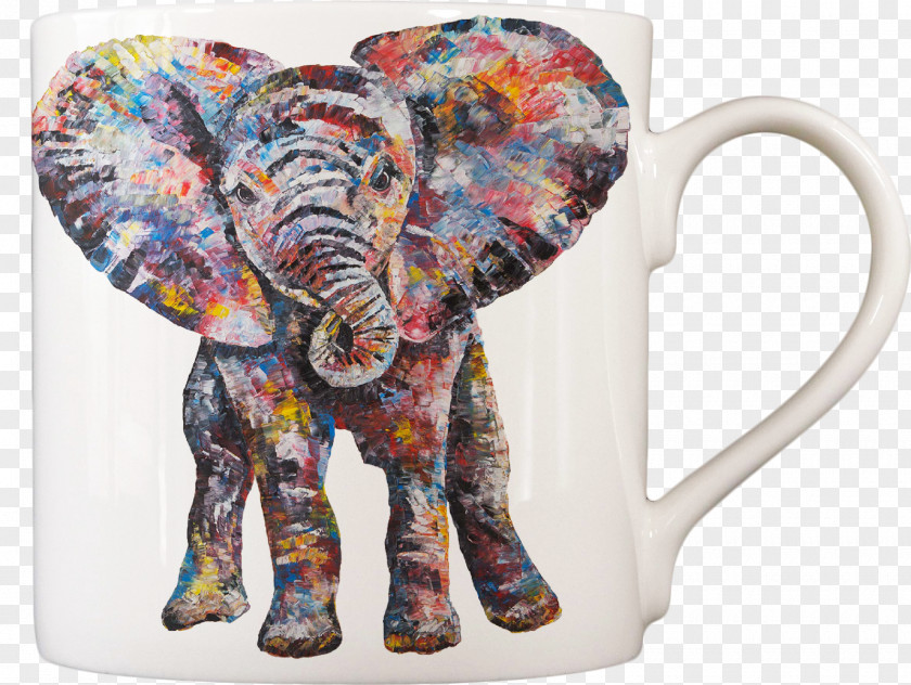 Mug Bone China Tableware Indian Elephant Cushion PNG