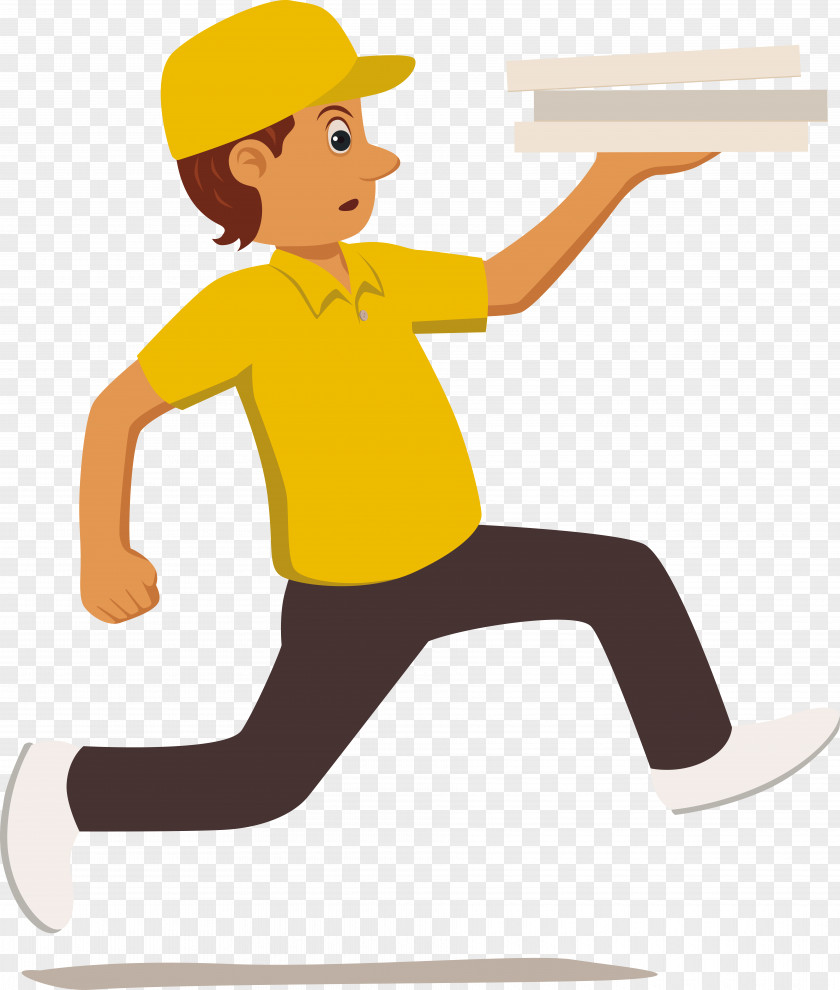 People Running Delivery Courier Clip Art PNG