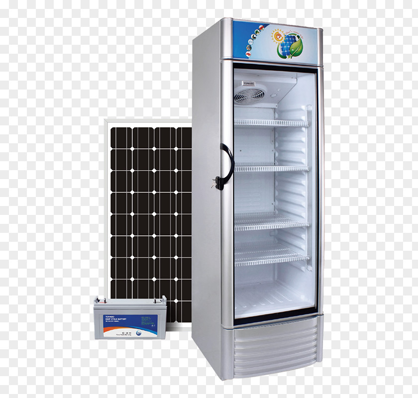 Refrigerator Solar-powered Solar Energy Panels Home Appliance PNG