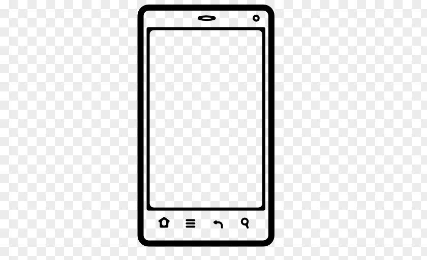Simple Lines IPhone Telephone Smartphone PNG