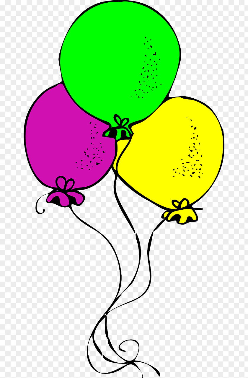 Balloon Party Birthday Clip Art PNG