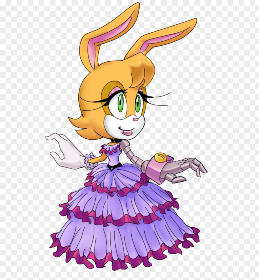 Bunnie Rabbot Sonic Drive-In Rabbit The Hedgehog Dress PNG