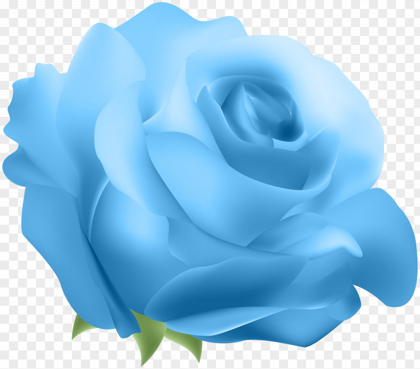 Deco Rose Blue Clip Art PNG
