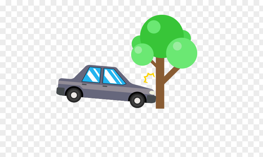 Demo Car Accident Hit The Tree Traffic Collision Royalty-free Icon PNG