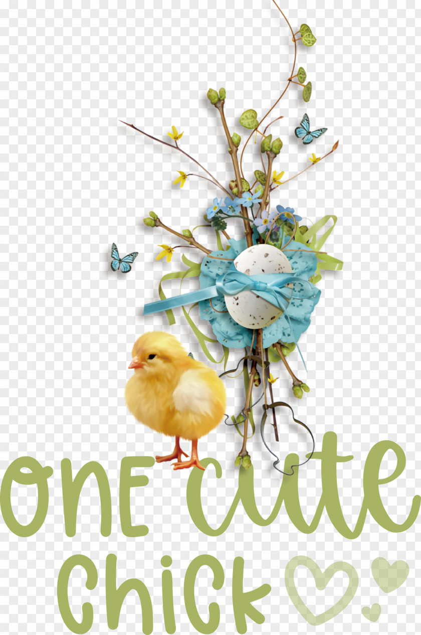 One Cute Chick Easter Day Happy PNG