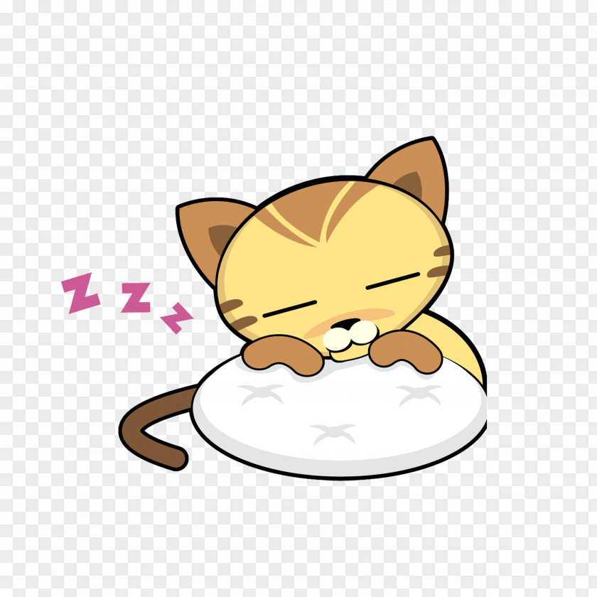 Sleeping Kitten Cat Hello Kitty Cartoon PNG